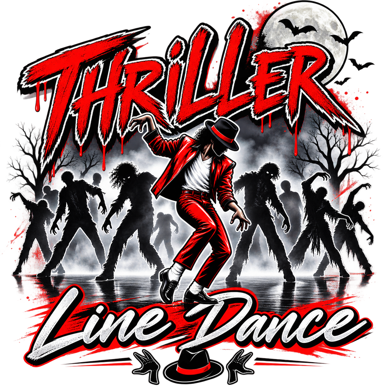 Thriller Line Dance by Michael Jackson for PE (modified for easy learning): Instructional Video Lesson